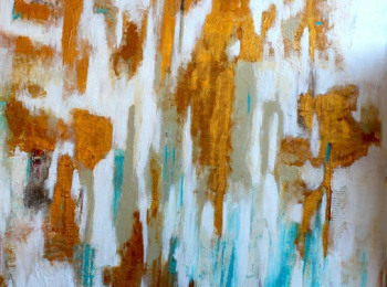 ''Yellow Gold'' -  Acrylic on canvas 90X90 cm. Price: 4,500 DKK. 600 EUR - SOLD