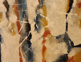 ''Rumo'' -  Acrylic on canvas 80X60 cm. Price: 3,000 DKK. 400 EUR - SOLD