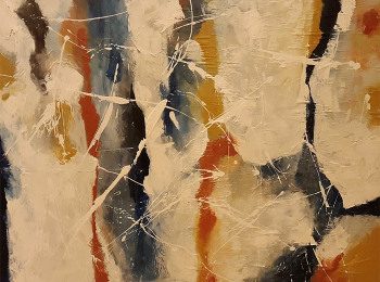 ''Rumo'' -  Acrylic on canvas 80X60 cm. Price: 3,000 DKK. 400 EUR - SOLD