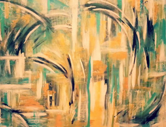 Or-Li- Acrylic on canvas 80X60 cm. Price: 3,000 DKK. 400 EUR