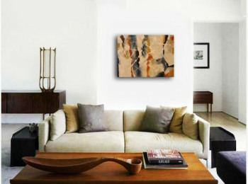 ''Rumo'' -  Acrylic on canvas 80X60 cm. Price: 3,000 DKK. 400 EUR - SOLD