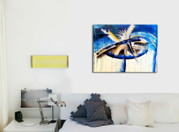''Sunrise''- Acrylic on canvas 80X60 cm. Price: 3,000 DKK. 400 EUR