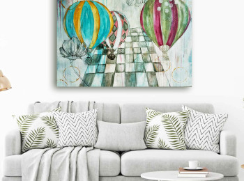 ''Take off'' - 80X60 cm. Price: 3,000 DKK. 400 EUR